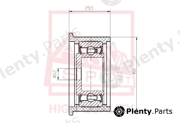 Asva TYBP-022 — Tensioner Pulley, V-belt