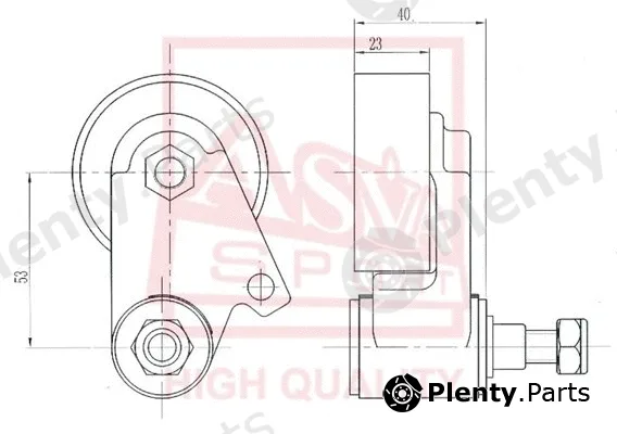 Asva MTBP-015 — Tensioner Pulley, V-belt