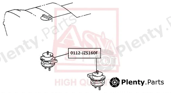 Asva 0112-JZS160F — Mounting, engine