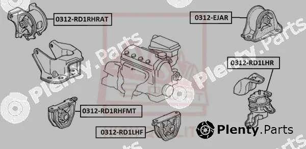 Asva 0312-RD1RHFMT — Mounting, engine