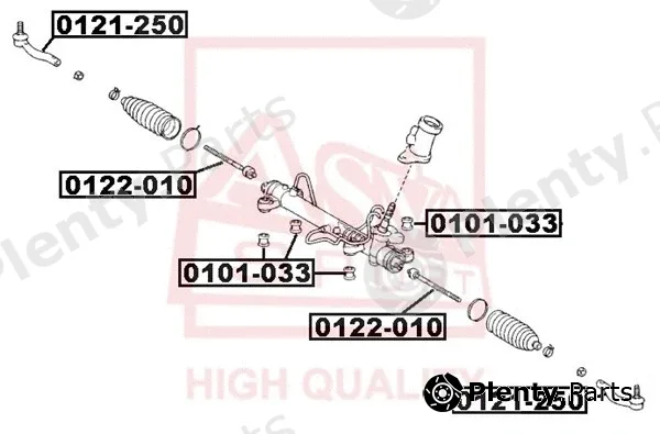 Asva 0121-250 — Tie Rod End