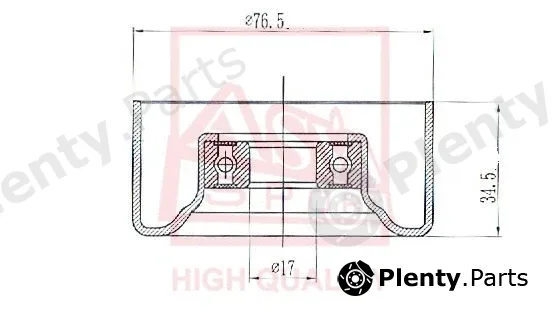 Asva HNBP-006 — Tensioner Pulley, V-belt