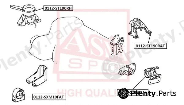Asva 0112-ST190LH — Mounting, engine