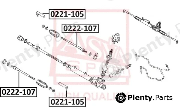 Asva 0221-105 — Tie Rod End