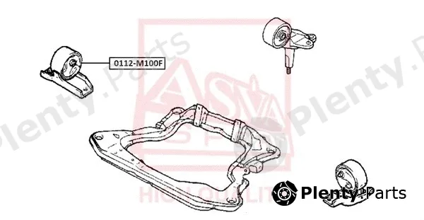 Asva 0112-M100F — Mounting, engine