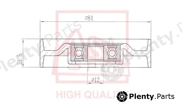 Asva NSBP-011 — Tensioner Pulley, V-belt