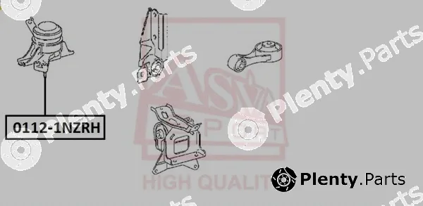 Asva 0112-1NZRH — Mounting, engine