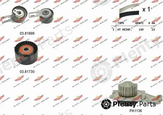 Autokit 04.5358PA — Water Pump & Timing Belt Kit