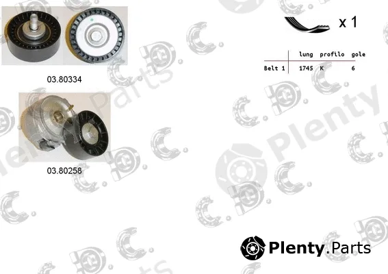 Autokit 06.0091 — V-Ribbed Belt Set
