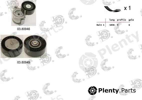 Autokit 06.0042 — V-Ribbed Belt Set