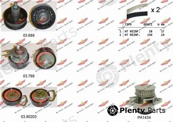 Autokit 04.5360PA — Water Pump & Timing Belt Kit