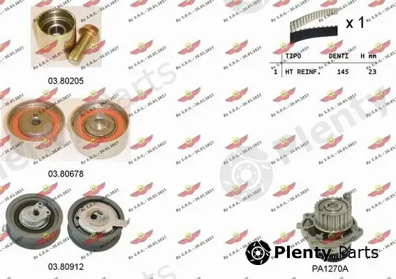 Autokit 04.5291PA — Water Pump & Timing Belt Kit
