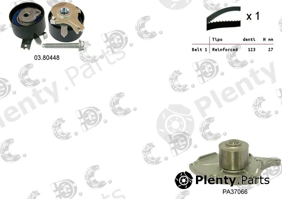 Autokit 04.5052PA2 — Water Pump & Timing Belt Kit