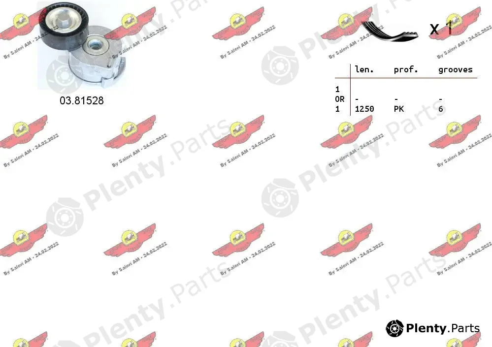 Autokit 06.0137 — V-Ribbed Belt Set