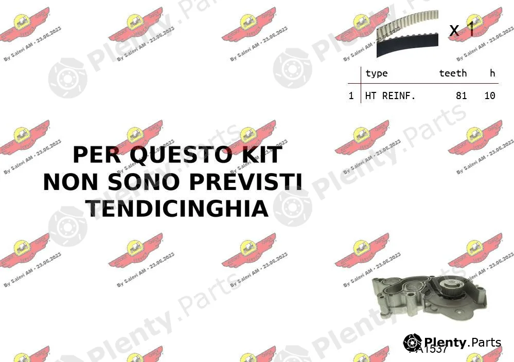 Autokit 04.5B02PA4 — Water Pump & Timing Belt Kit