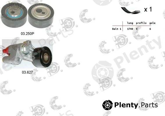 Autokit 06.0090 — V-Ribbed Belt Set