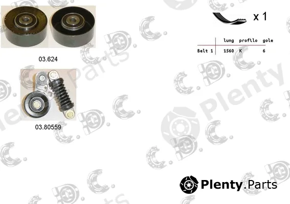 Autokit 06.0054 — V-Ribbed Belt Set