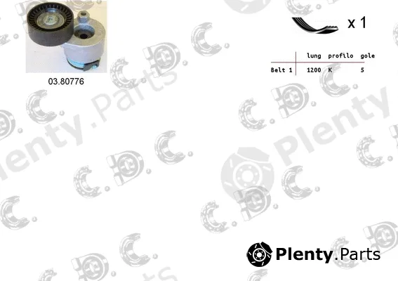 Autokit 06.0006 — V-Ribbed Belt Set