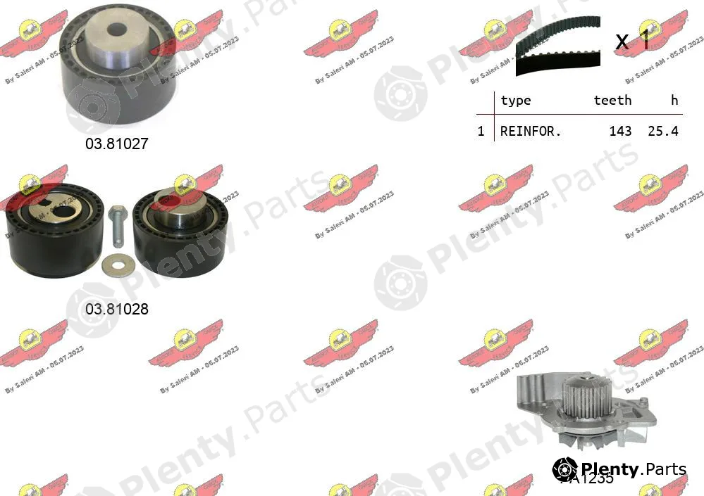 Autokit 04.5275PA — Water Pump & Timing Belt Kit