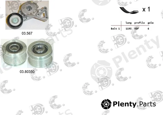 Autokit 06.0106 — V-Ribbed Belt Set