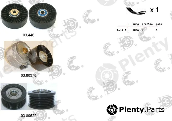 Autokit 06.0103 — V-Ribbed Belt Set