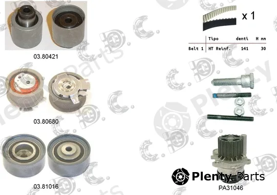 Autokit 04.5279PA — Water Pump & Timing Belt Kit