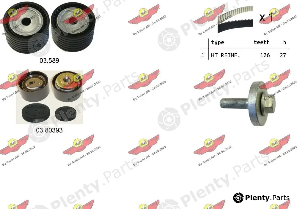 Autokit 04.5261PA — Water Pump & Timing Belt Kit
