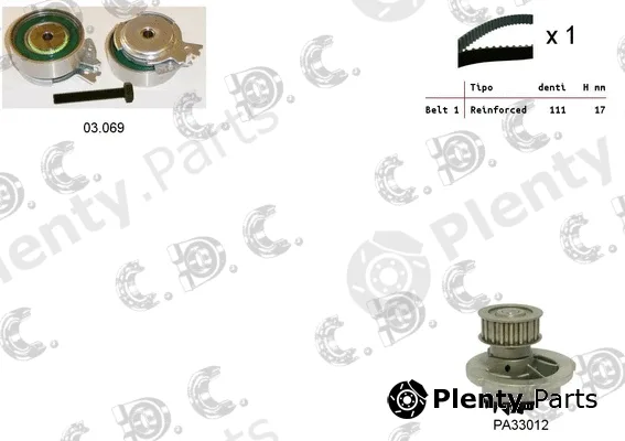 Autokit 04.5004PA — Water Pump & Timing Belt Kit