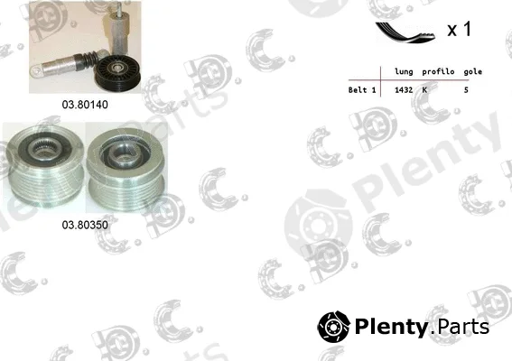 Autokit 06.0073 — V-Ribbed Belt Set