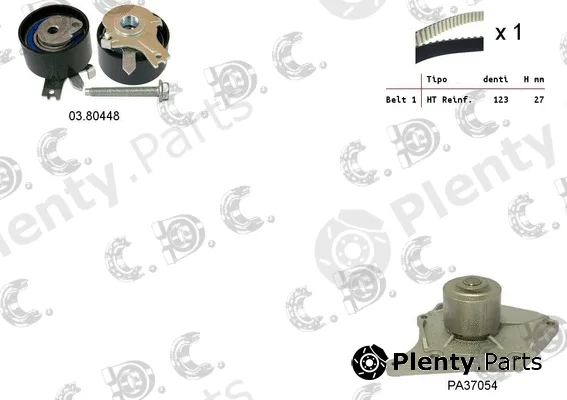 Autokit 04.5334PA — Water Pump & Timing Belt Kit