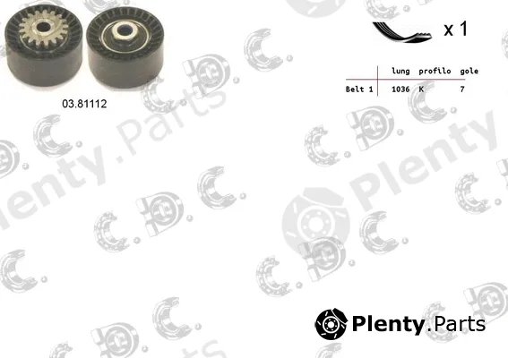 Autokit 06.0009 — V-Ribbed Belt Set