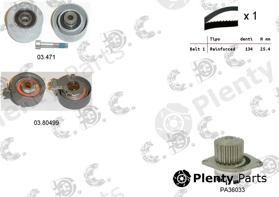 Autokit 04.5112PA — Water Pump & Timing Belt Kit
