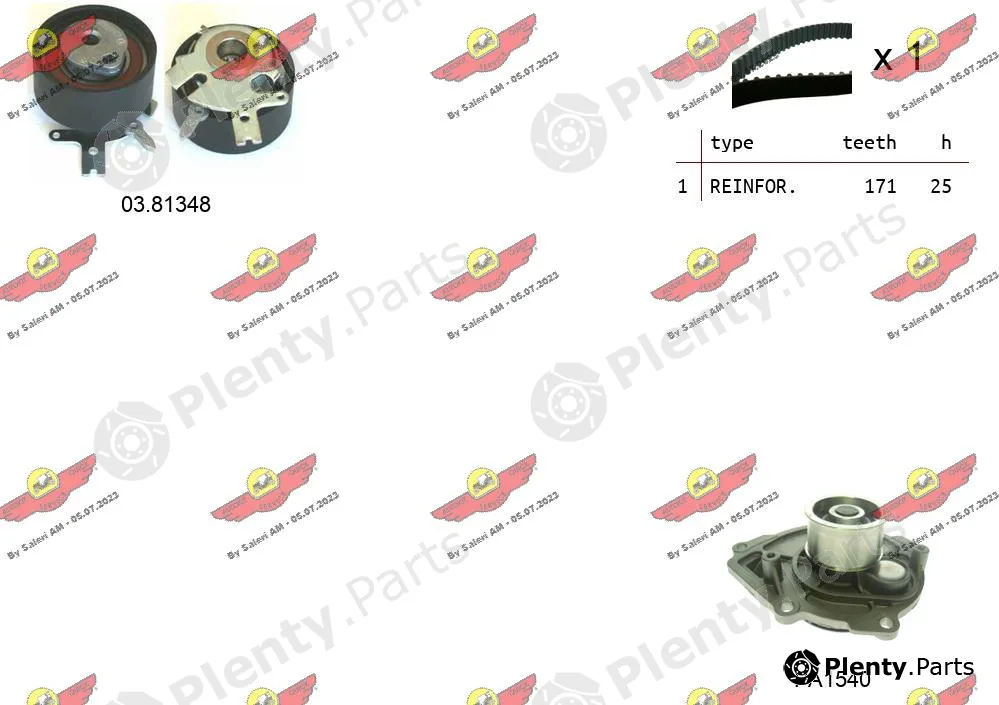 Autokit 04.5318PA — Water Pump & Timing Belt Kit