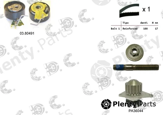 Autokit 04.5047PA — Water Pump & Timing Belt Kit