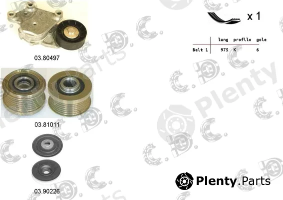 Autokit 06.0110 — V-Ribbed Belt Set