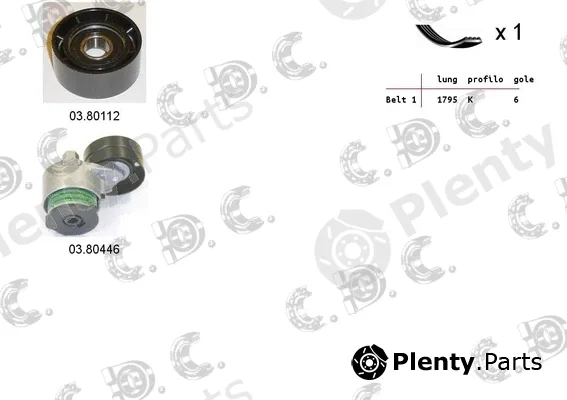 Autokit 06.0052 — V-Ribbed Belt Set