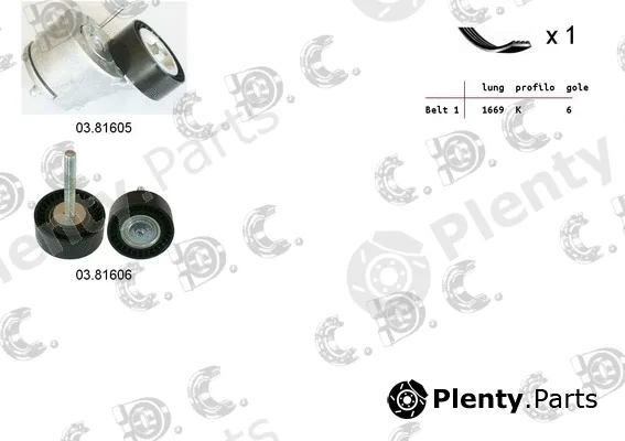 Autokit 06.0085 — V-Ribbed Belt Set