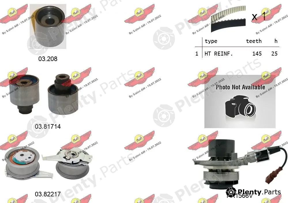 Autokit 04.5477PA2 — Water Pump & Timing Belt Kit