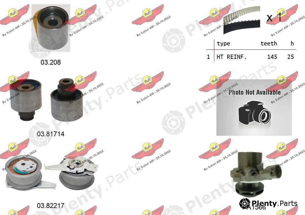 Autokit 04.5477PA — Water Pump & Timing Belt Kit
