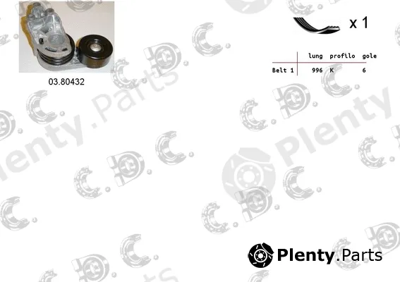 Autokit 06.0012 — V-Ribbed Belt Set