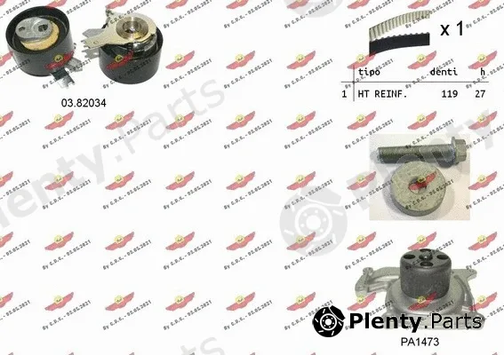 Autokit 04.5480PA — Water Pump & Timing Belt Kit