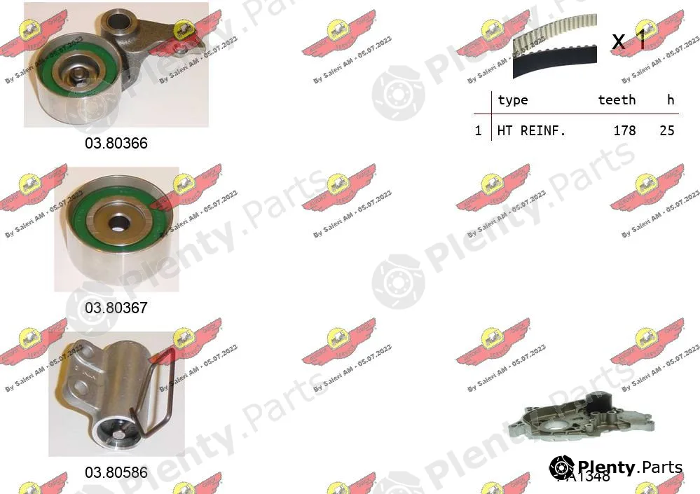 Autokit 04.5145CPA — Water Pump & Timing Belt Kit