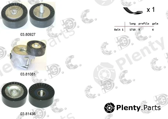 Autokit 06.0086 — V-Ribbed Belt Set