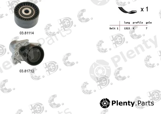 Autokit 06.0100 — V-Ribbed Belt Set