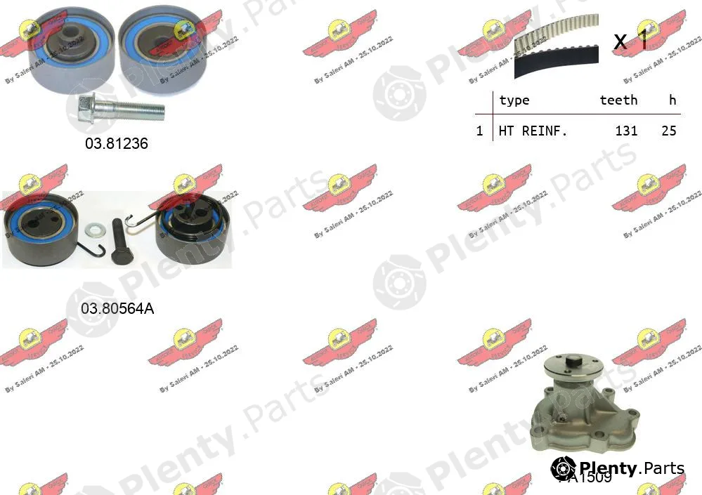 Autokit 04.5057APA — Water Pump & Timing Belt Kit