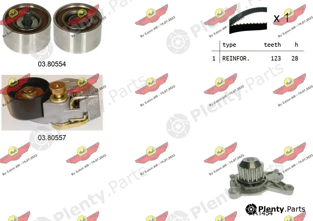 Autokit 04.5259PA2 — Water Pump & Timing Belt Kit
