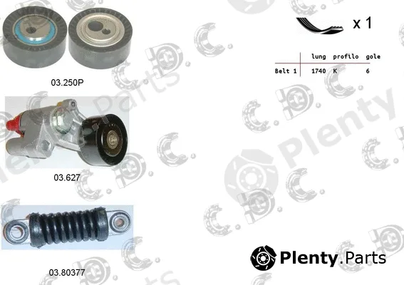 Autokit 06.0120 — V-Ribbed Belt Set