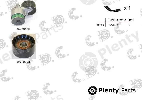 Autokit 06.0024 — V-Ribbed Belt Set