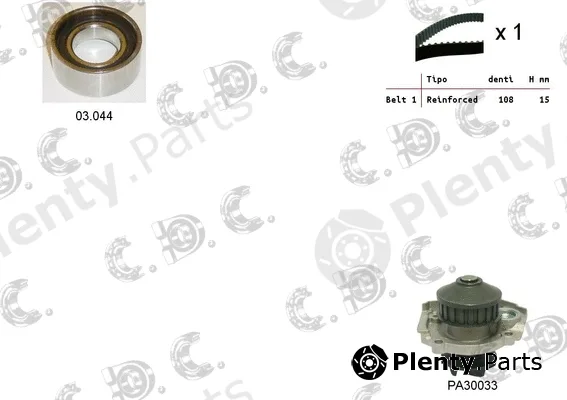 Autokit 04.5022PA — Water Pump & Timing Belt Kit
