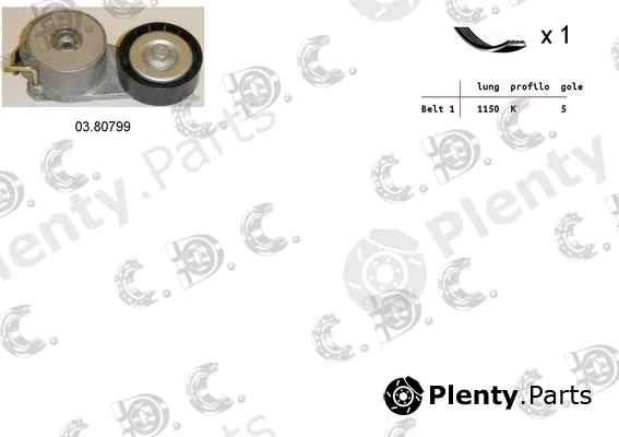 Autokit 06.0014 — V-Ribbed Belt Set